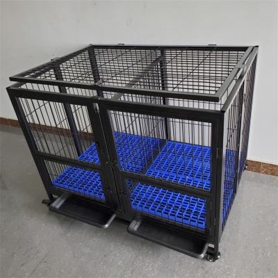 China Breathable Black Iron 54 Inch Dog Crate 24