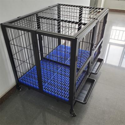 China Breathable Iron Cage02-XL Mats Dog Kennel Flooring Black Plastic House Molds 128X74X106=50