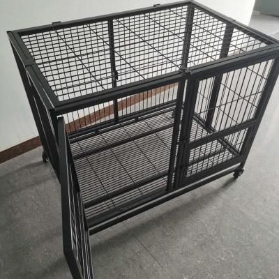 China Breathable colorful black iron dog cage02-XL dog kennels for pet shop 128X74X106=50