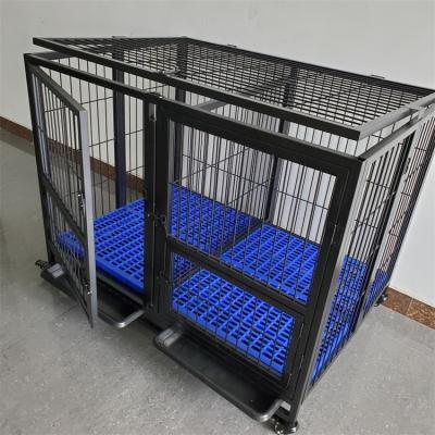 China Breathable Black Recyclable Iron Crate Puppy Poultry Crate02-XXXL Seal 134X74X110=52