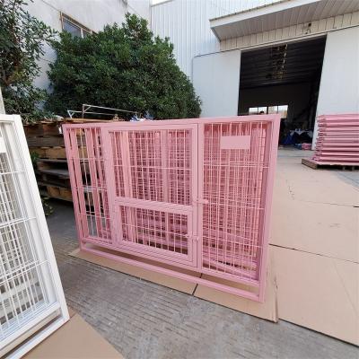 China Breathable Colorful Iron Cage-03-M Dog Cage Malaysia Lock Kennel 95X65X76=37