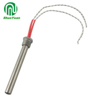 China Industry Process 304 Stainless Steel Threaded Single End Heating Tube Cartridge Heater 16x250mm 800W 220V/110V/380V DN20 (25mm) for sale