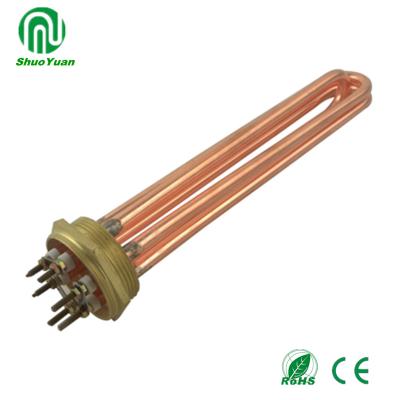 China Application 2inch 58mm Heater Element 220V/380V Liquid Heating Copper Water Heater for sale