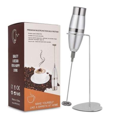 China Durable Hot Selling ABS Stainless Steel Milk Frother Handheld Frother Maker Stand Up Automatic Electric Milk Frother for sale