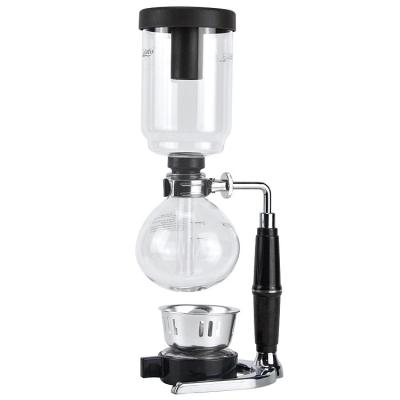 China Hotel Commercial Borosilicate Glass Brew Stove Vacuum Balance Siphon Coffee Maker Siphon Coffee Maker for sale