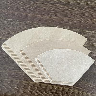 China Multiple Cups 1-4 Cups 1-4 Foldable Heat Seal V60 Origami Coffee Dripper Coffee Filter Paper Viable For Drip Coffee for sale