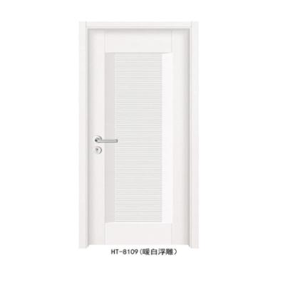 China Sound Insulation Wooden Glass MDF Finishing Piece Front Made China Melamine Wood Interior Flush Door Modern Design for sale