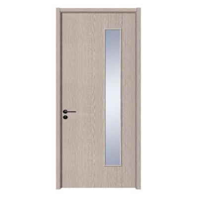 China Waterproof Plastic Single Panel Soundproof Plywood WPC Composite Door Other Entry Room Interior Door for sale