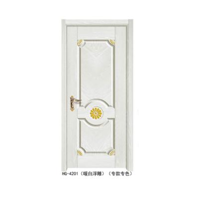 China Sound Insulation Slovenia Style Waterproof Exterior Main Balcony Carved Natural Oak Solid Wood Door Design for sale