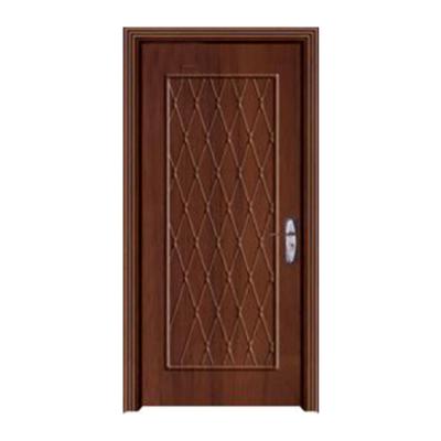 China 2022 Hot Selling PVC Sound Insulation Timber Bathroom Plastic Wooden Door Design Price for sale