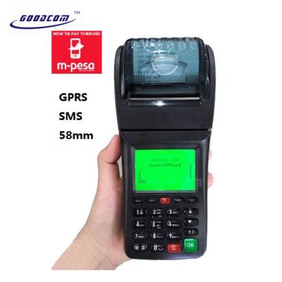 China Restaurant / Coffeeshops / Bus Station / Hotel / Taxi... POS Payment Terminal , SMS GPRS Printer For MPESA Mobile Payment Sales for sale