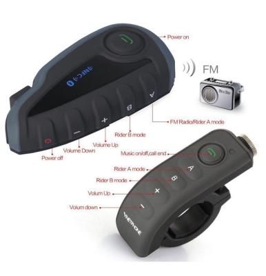 China NEW Motorcycle Riders V8 Stereo bluetooth Bike Intercom Communications Motorcycle Bluetooth Wireless Headset For Motorbike for sale