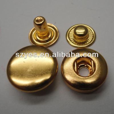 China Sustainable Decorative Gold Color Metal Button Snap For Coats (484#) for sale