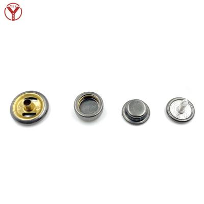 China Snap button 13mm nickel free brass with 420# underparts for sale