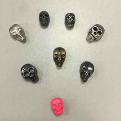 China Wholesale Cool Dry Cleaning Skull Shape Metal Rivet With PP Logo For Garment for sale