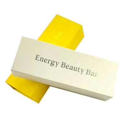 China Luxury Gold Foil Logo Yellow Magnetic Closure Gift Box Recyclable Colorful Custom Packing Small Magnetic Gift Box for sale