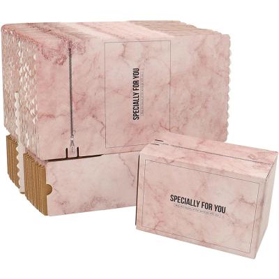 China Special Design Logo Printed Pink Shipping Corrugated Custom Ad Gift Boxes Recyclable for sale