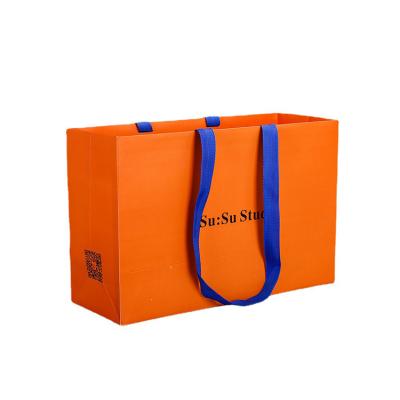 China Factory Supply Recyclable Hot Selling Customized Color Kraft Printed Paper Sack Gift Bags With Your Own Logo for sale