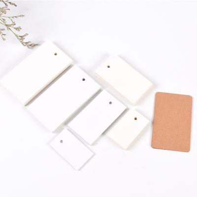 China Viable Custom Design Plain 400g 700g Coated Art Paper Hang Tag Custom Fashion Recycled Clothing Kraft Paper Hang Tag for sale