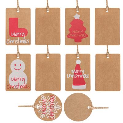 China Wholesale Cheap Viable Apparel Tag Design Custom Shape Kraft Paper Gift Hang Tags With Cotton String for sale