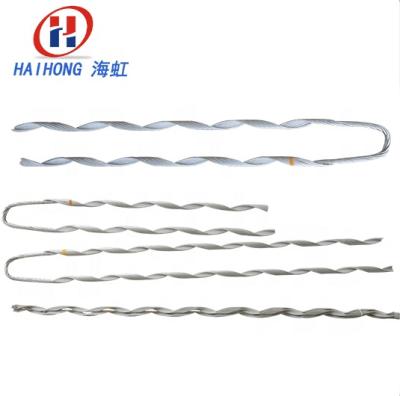 China OPGW and ADSS fiber optic cable galvanized steel wire power accessories adss preformed dead end type grip for sale