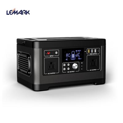 China Home Battery 110v Solar Powered Portable Generator Generator Power Station 500w for sale