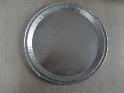 China Disposable Aluminum Foil Serving Trays Embrossed / Round Foil Baking Trays For Pizza Baking for sale