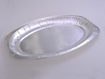 China De ovale Dienende Roosterende Pannen van het Aluminiumfoliebaksel voor Turkije 1400ml Te koop