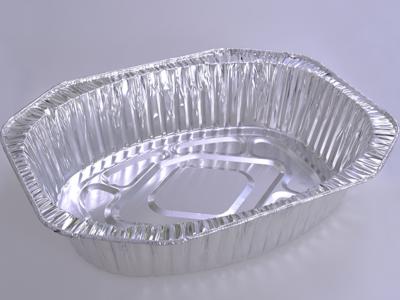 China Rectangle 2lb Loaf Aluminum Foil Roasting Pan Export Popular For Food Packaging for sale