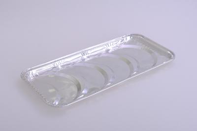 China Custom Made Aluminum Foil Container / Aluminum Foil Tray Divided For Croissant for sale