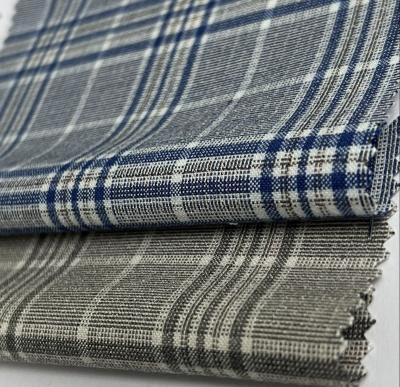 China Shrink-Resistant Hot Sale Custom Stretch  Plaid  Fabric For Men's  Blazer and Suit for sale