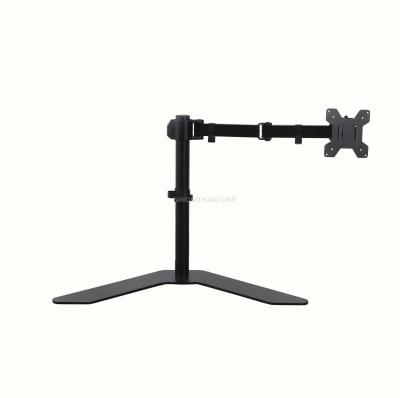 China Iron Monitor Desk Mount Stand Motion Computer Monitor Arm Mount for 2 LCD Screens up to 27 inch for sale