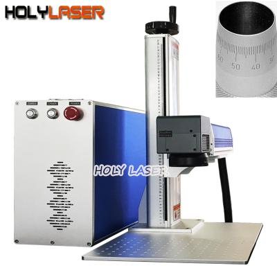 China Laser Engraving Mini Portable 20w 30w 50w Metal Fiber Laser Marking Machine Supplier for sale