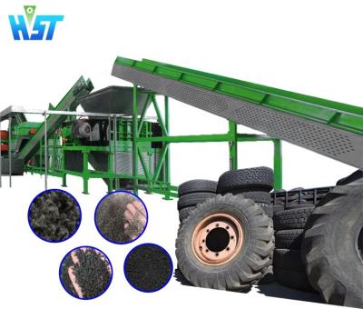 China Factory Waste Tire Crusher Rubber Tire Recycling Machine for sale