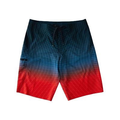 China Plus Size Colorful Gradient Swim Trunks Quick-Drying Stylish Colorful Beach Shorts Waterproof Men's Board Shorts for sale