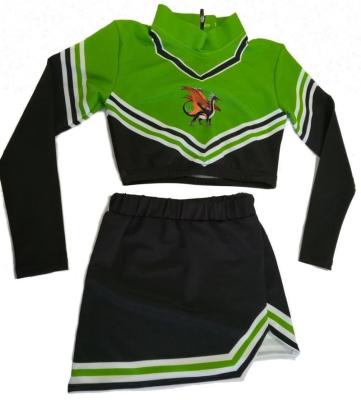 China Polyester + Spandex Custom Plus Size Youth Cheerleading Clothing For Little Girl , Burgundy Cheerleader Girl Uniforms For 3 Years for sale