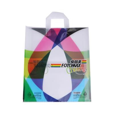 China Recyclable Biodegradable Material Fashion Accessories D2W And OXO Plastic Handle Bag for sale