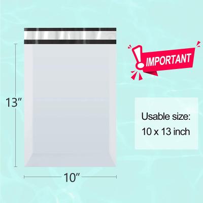 China Self Adhesive Mailing Bag Messenger Strong Adhesive White RTS Poly Mailing Plastic Bags 10x13 Mailers For Clothing for sale