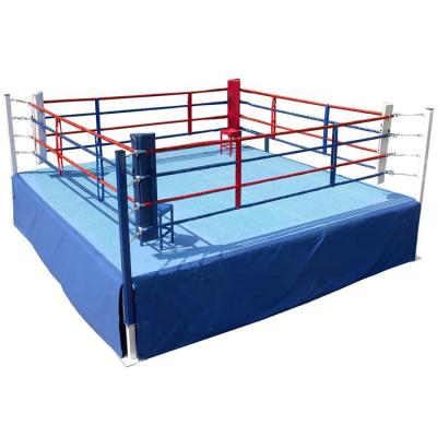 China Ring aj Kickboxing Kungfu Mat Bouncer Games Bouncy 4M*4M Professional Fighting Boxing Ring For Sale Ring De Boxeo Martial Arts Training Equipment for sale