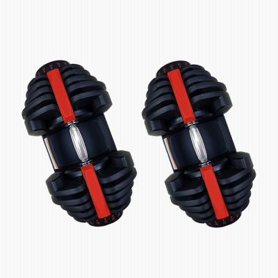 China Bodybuilding Fitness Aji Pesas Manubri Regolabili Rubber Hex Dumbells Set Adjustable Haltere Musculation Reglable Rubber Free Weight Dumbbell for sale