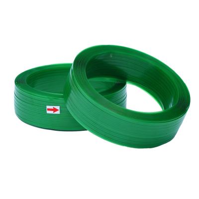 China Packing Machine Green Plastic Manual Rope Tape Steel Fiber Transparent Packing PET Hot Melt Tying Strap Tape for sale