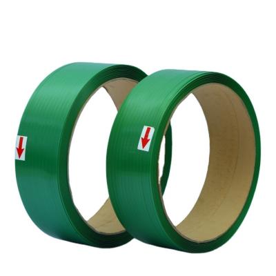 China Machine Packing Automatic Green PET Belt Special Belt Press Belt Plastic Steel Wrapping Machine Strapping Band for sale