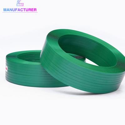 China Eco-friendly High Tensile Strength Tying Green Tape Adhesive Film Pet Tape Packing Tape for sale