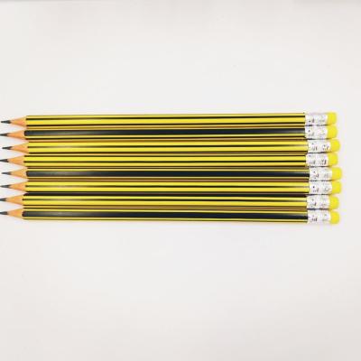 China Cheap Wholesale Yellow Sour Lead Without Rubber Plastic Pencils for sale