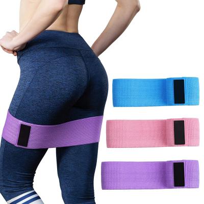 China Durable 3 Fabric Fitness Loop Colorful Non-Slip Bands with Different Resistance Levels for Workout, Yoga, Pilates, Glutes Training for sale