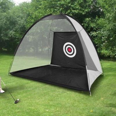 China High Quality Foldable Golf Practice Cage Driving Net Training Hit Mat Aid Tool Driver Irons with Carry Bag for sale