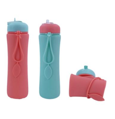 China Viable Collapsible Water Bottle - Leak Proof Twist Lid - BPA Free, 600ml for sale