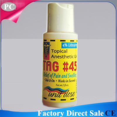 China Topical Original During Tattoo Anaesthetic Numb TAG#45 Gel Tattoo Midway Pain Killer Gel  For Electrocautery for sale