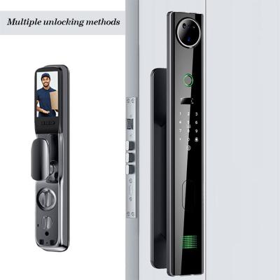 China Smart Door Locks Smart Full Automatic Fingerprint Digital Password Electronic Automatic Wifi Facial Recognition Door Locks FS-Q93DTY for sale