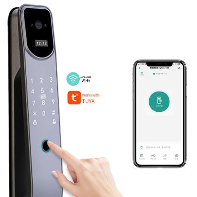 China Home Hotel Apartments Office Tuya Zigbee Smart Door Lock System APP Fingerprint Intelligent Digital Biometric Smart Door 3D Face Recognition Lock for Hotel for sale